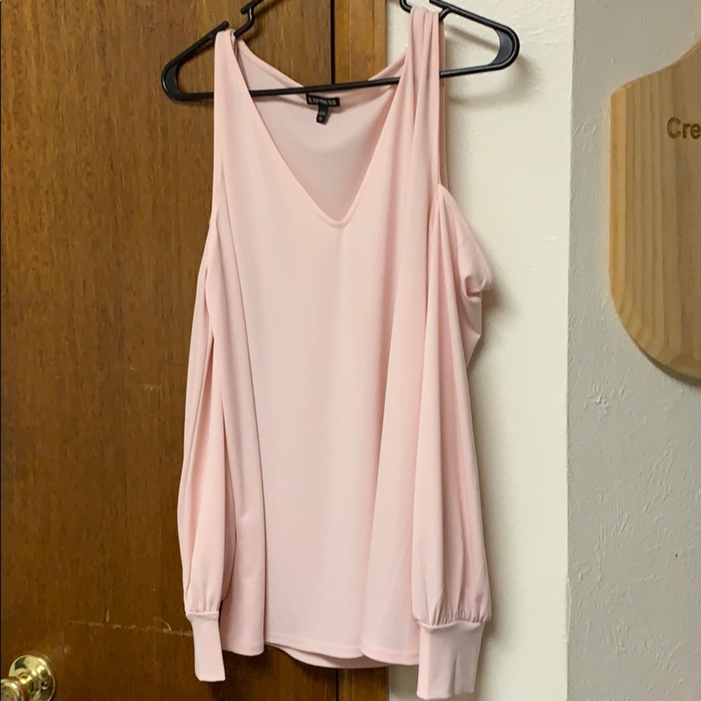 Express Long sleeve off the shoulder blouse